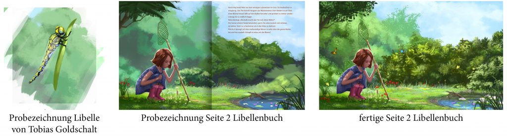 Galerie: "Eine Königslibelle in Neles Garten"