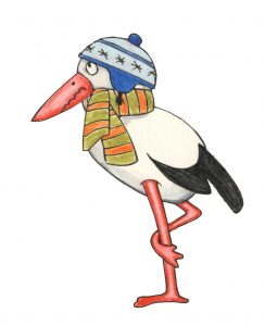 Storch Anton aus "Was macht der Storch im Winter"