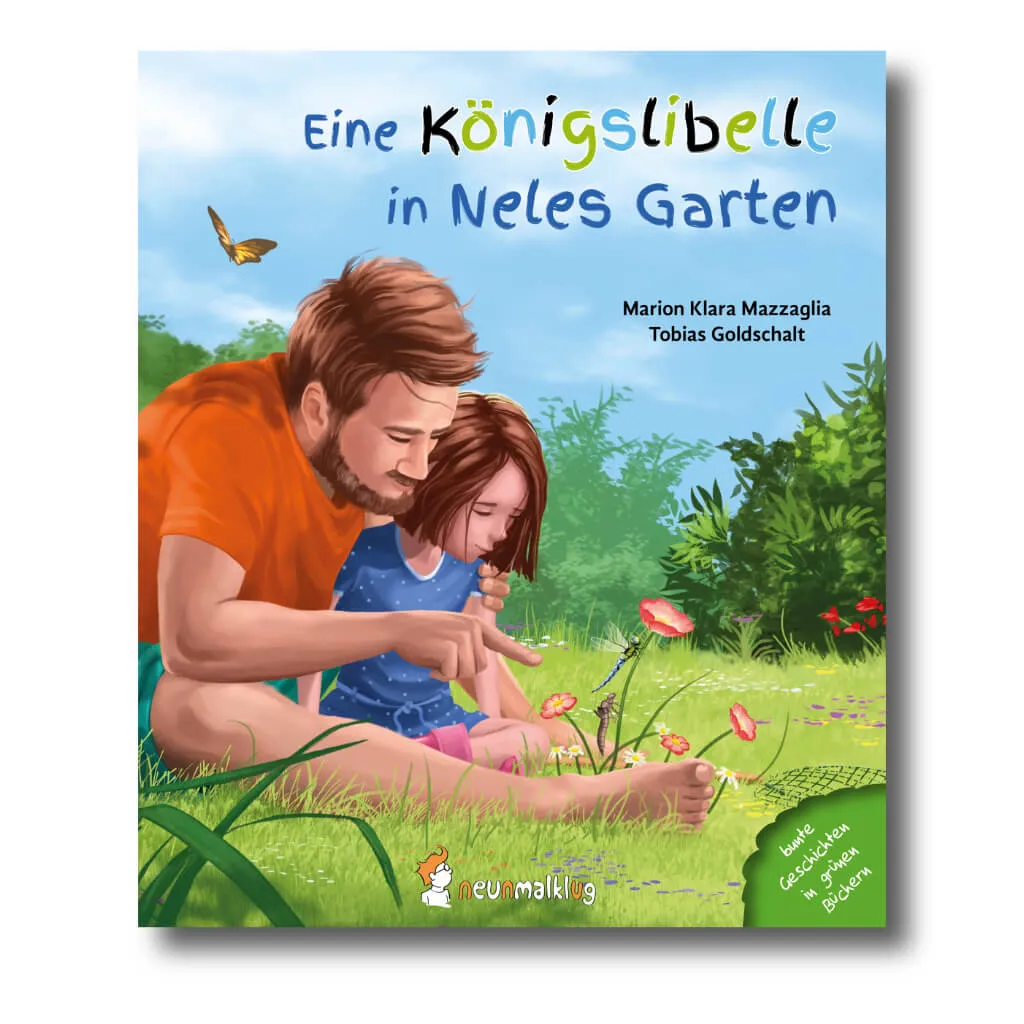 Eine Königslibelle in Neles Garten – MÄNGELEXEMPLAR