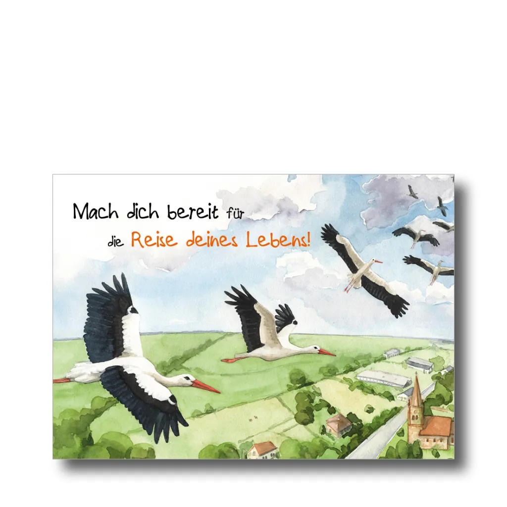 Postkarte „Reise deines Lebens“