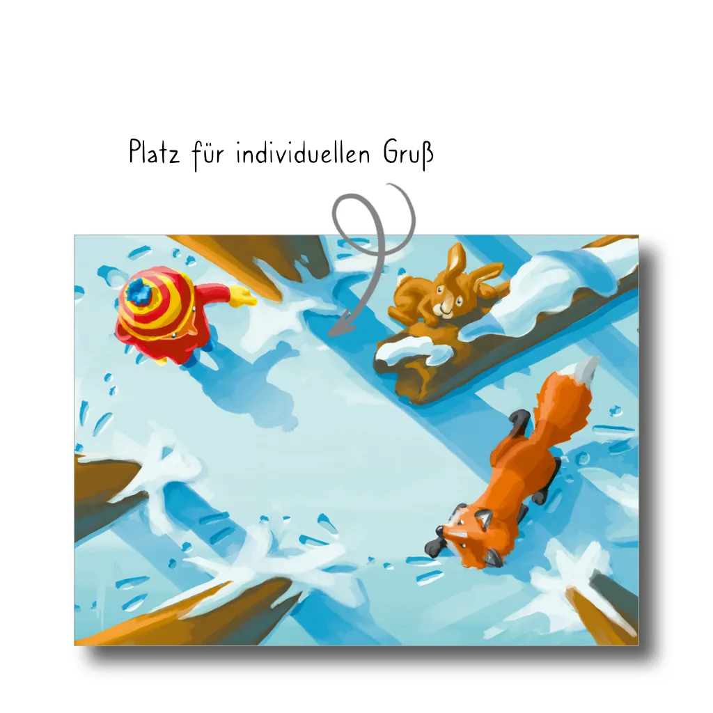 Postkarte „Winterwald“