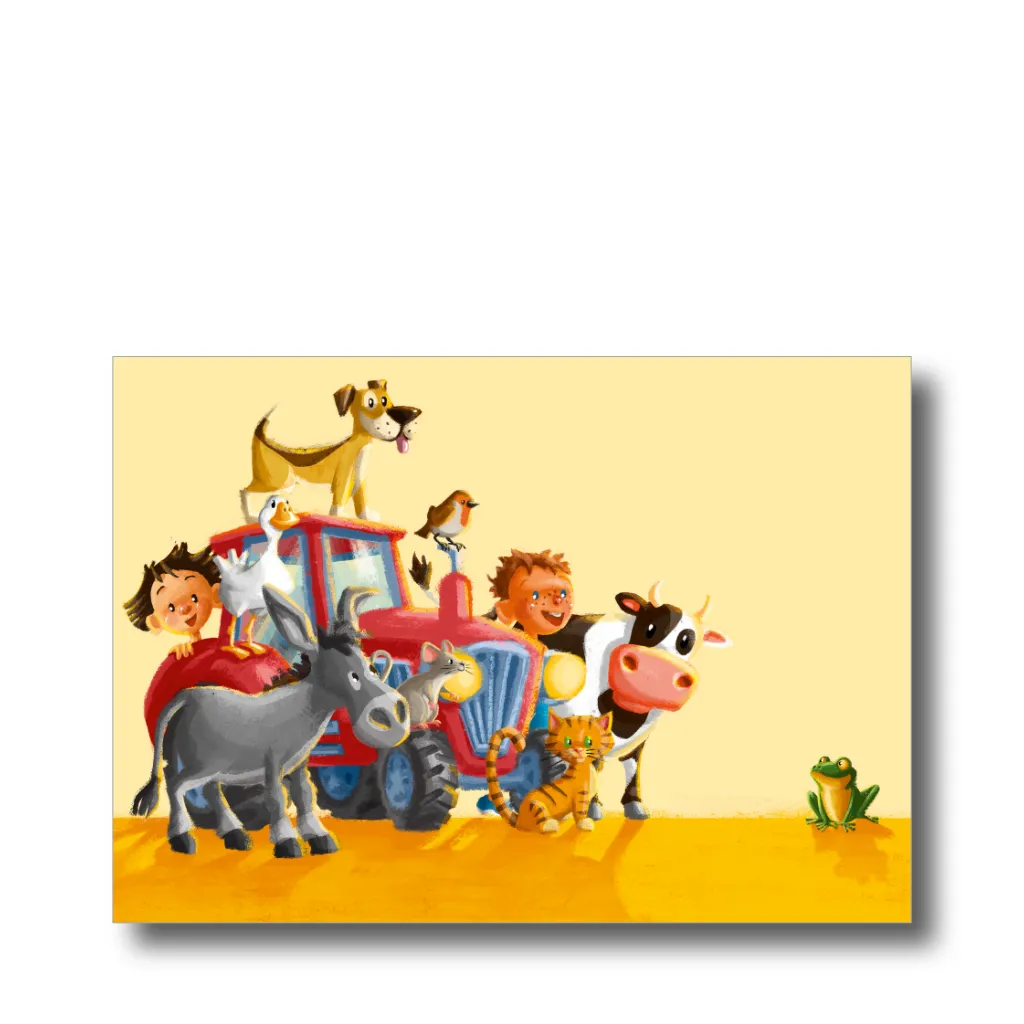 Postkarte „Bauernhof"