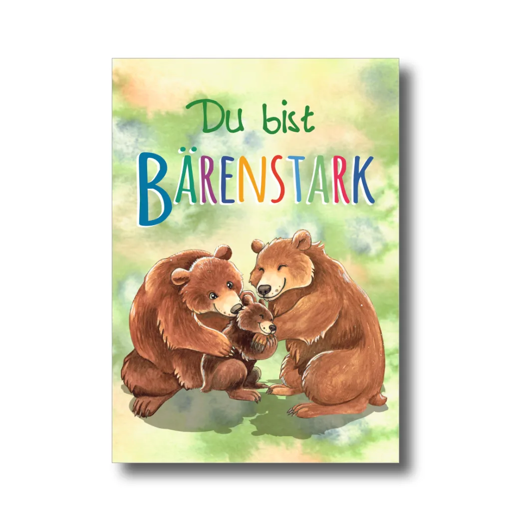 Postkarte „Du bist bärenstark"